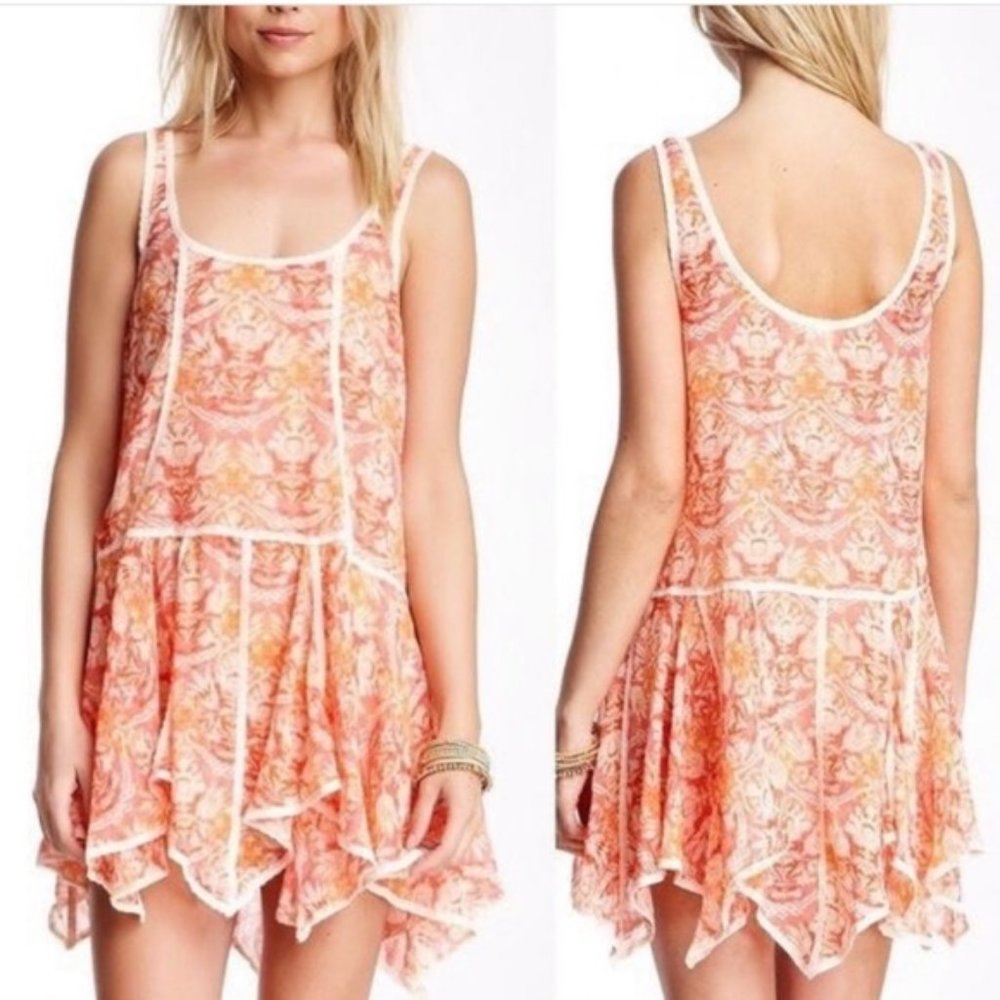 FREE PEOPLE INTIMATELY Free People Creamsicle Sheer Slip Dress - XS